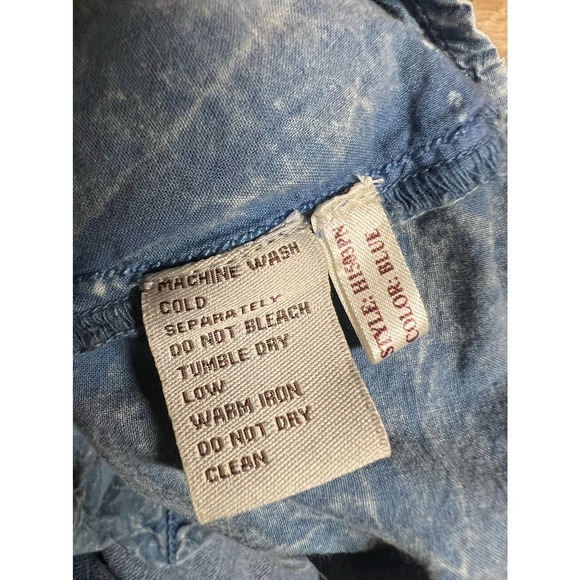 Ryan Michael Jean Vest with Floral Detail - Picture 6 of 6